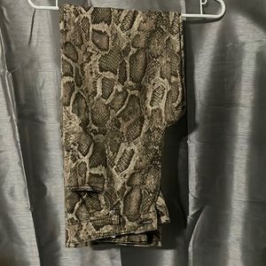 Snake skin pants sz 0 H&M